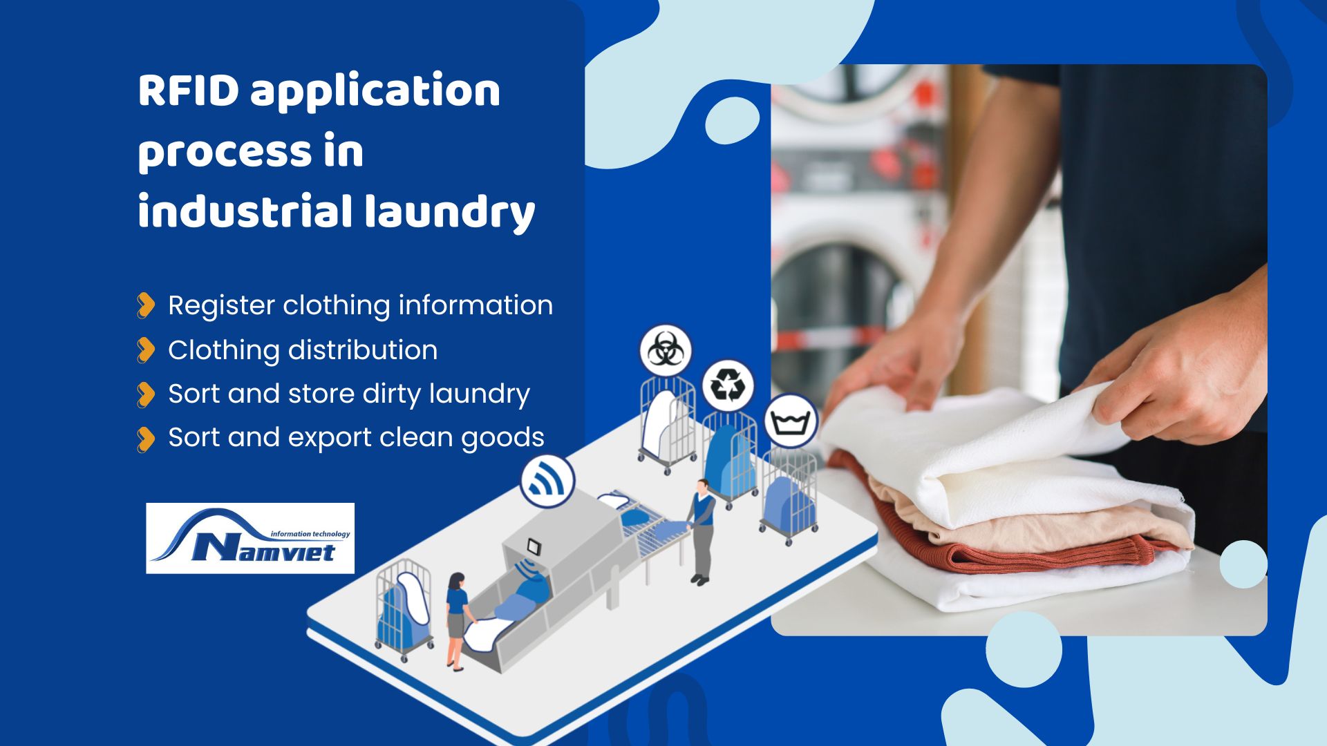 RFID Tag Application Process In Industrial Laundry RFID Tag Application Process In Industrial Laundry