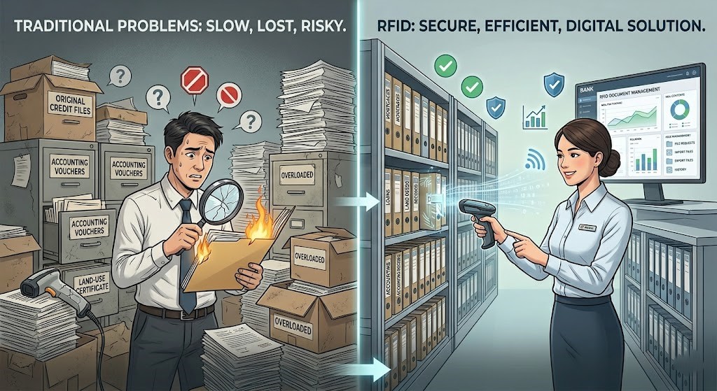 Traditional methods of managing bank documents are gradually revealing many limitations Traditional methods of managing bank documents are gradually revealing many limitations